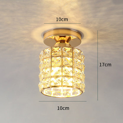 Crystal Ceiling Light Glass Fitting