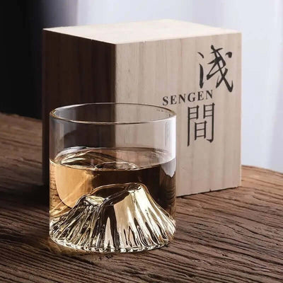 Japanese Whisky Glass – Mount Fuji Design – Heat-Resistant Glass