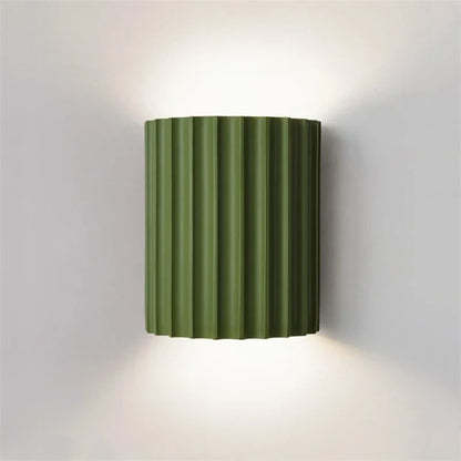 Resin Wall Lamp – Ribbed Design – E27 – Indoor Wall Light