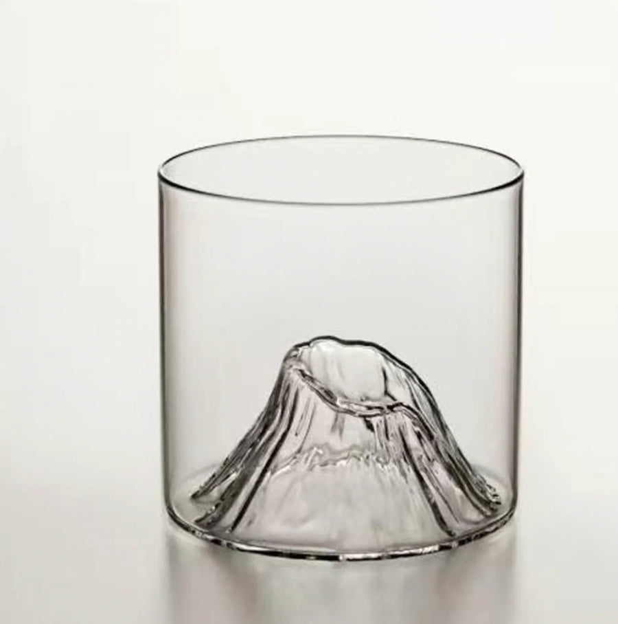 Japanese Whisky Glass – Mount Fuji Design – Heat-Resistant Glass