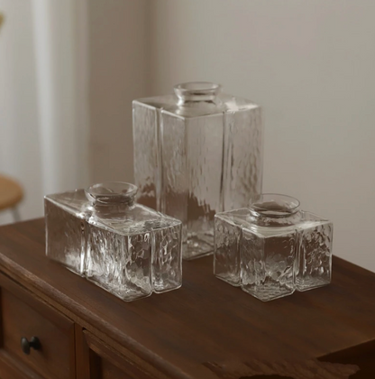 retro ribbed glass pendant light