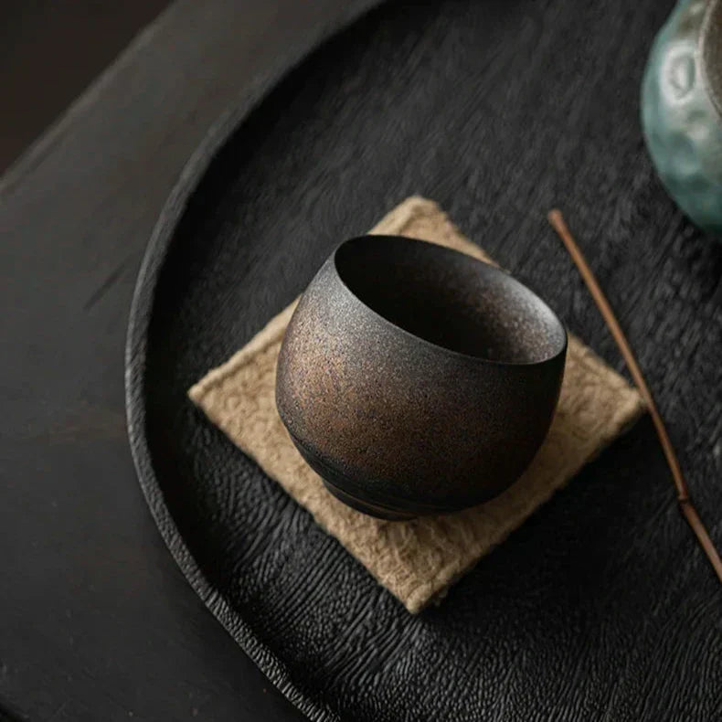 Ceramic Espresso Cups – Handmade Stoneware – Japandi Design