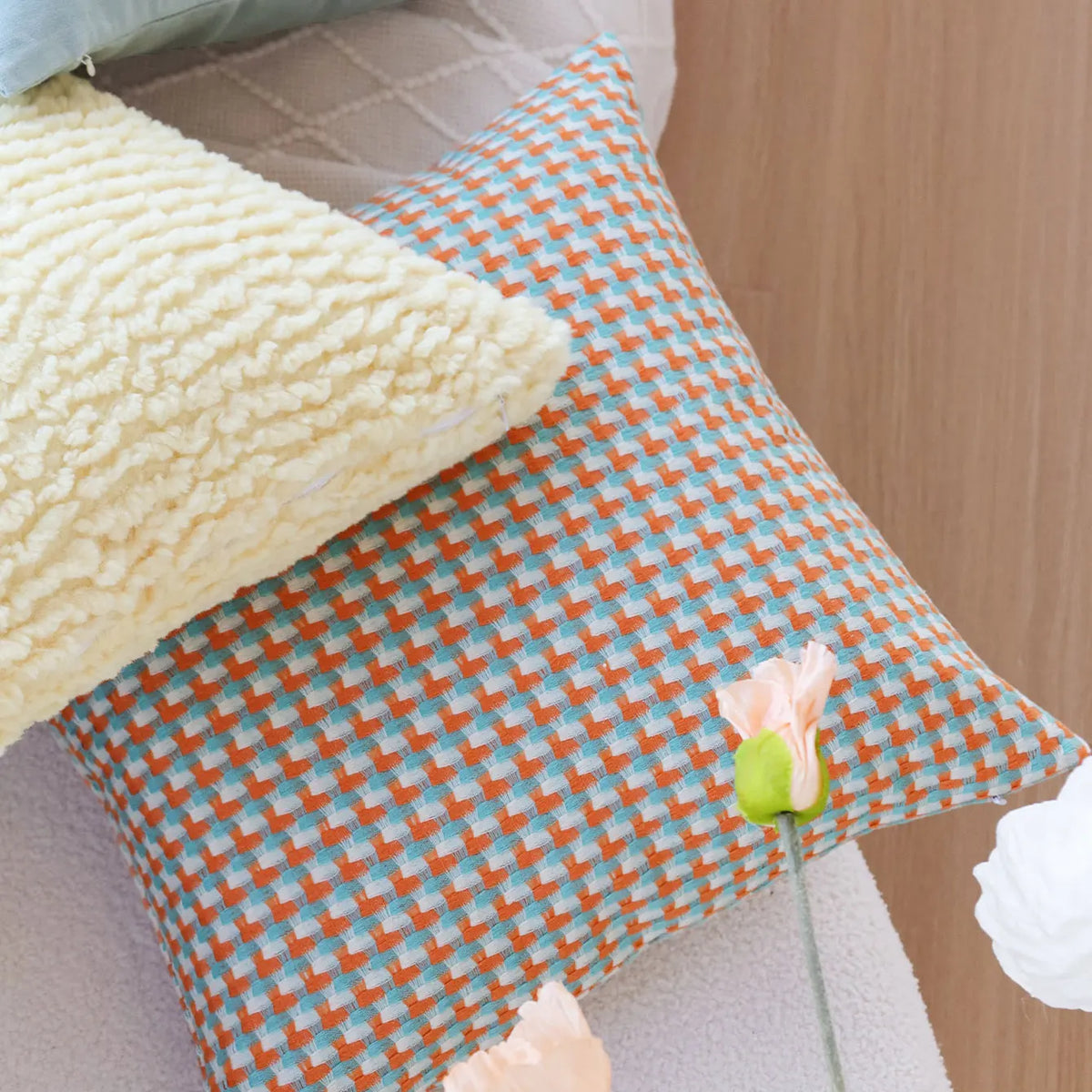 Geometric Cushion Cover Scandinavian Pattern For Home