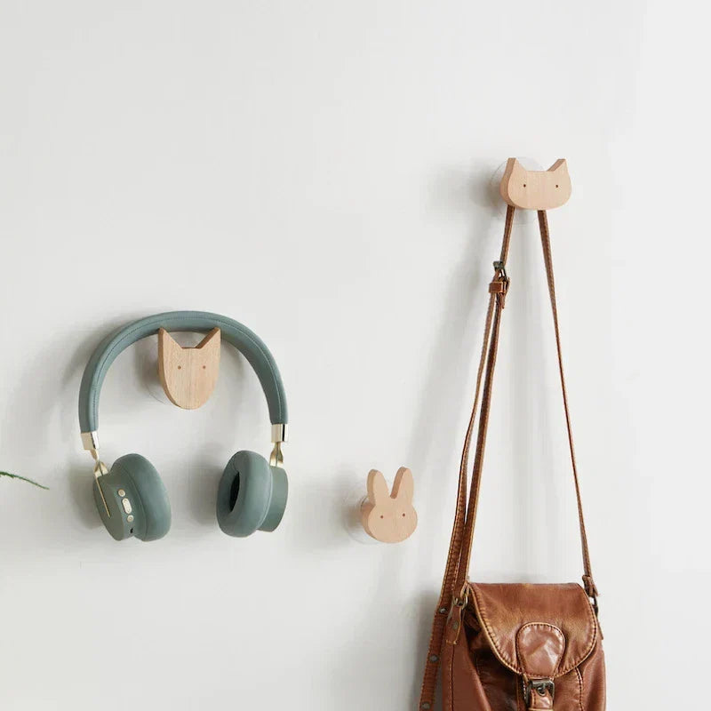 Wooden Wall Hooks – Animal Designs – Scandinavian Style