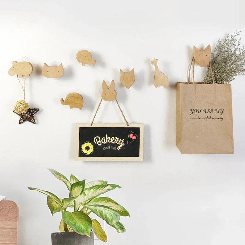 Wooden Wall Hooks – Animal Designs – Scandinavian Style