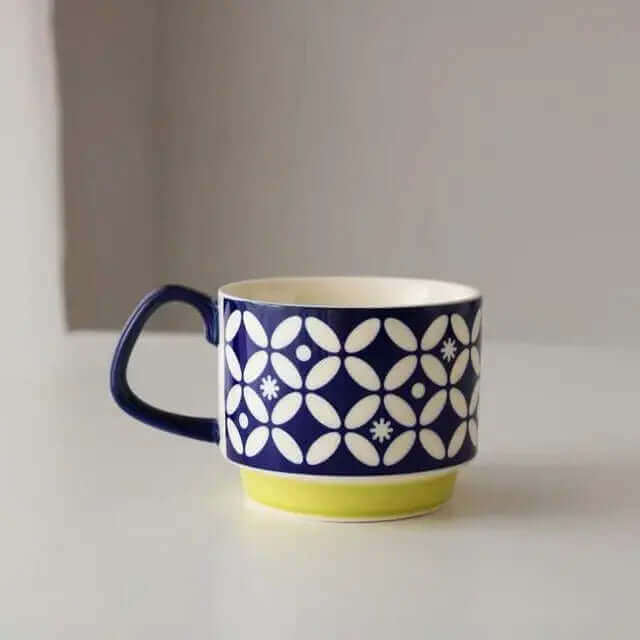 Retro Coffee Mug – Ceramic – 300ml – Mid-Century Design