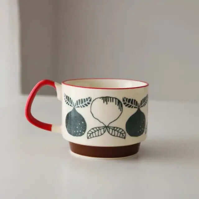 Retro Coffee Mug – Ceramic – 300ml – Mid-Century Design