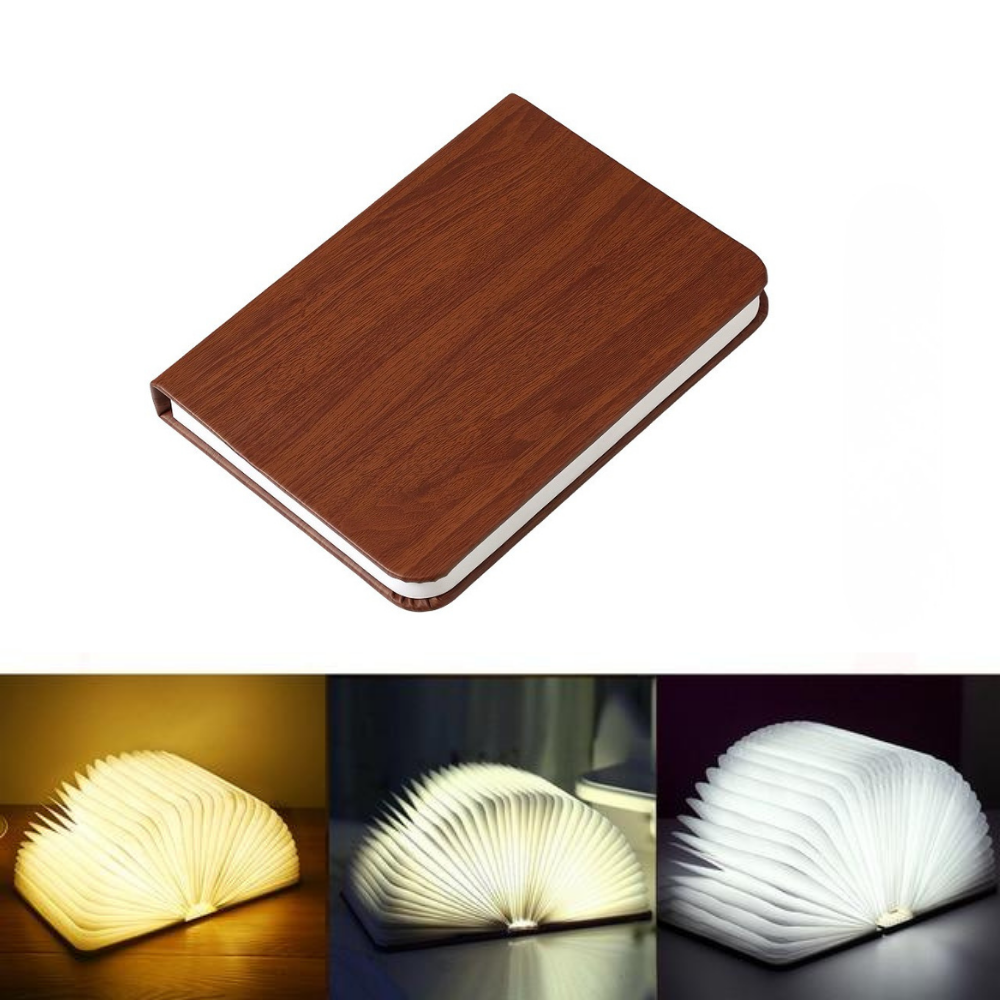 Foldable Book Lamp – 360° – Rechargeable – 3 Light Modes