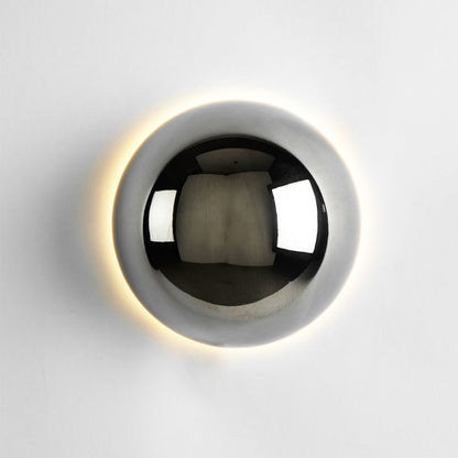 Round LED Wall Light Warm Halo Glow For Home