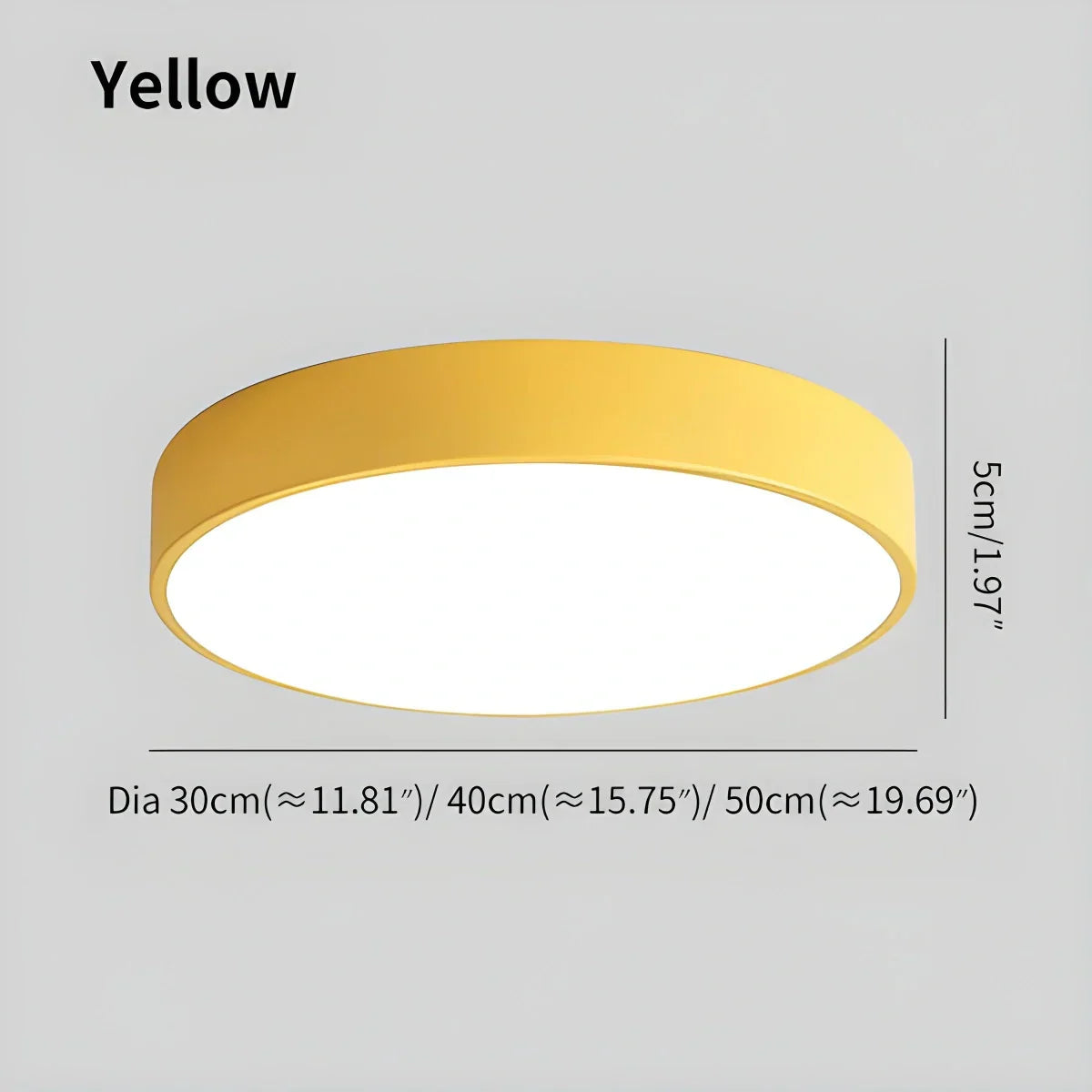 Round LED Ceiling Light Slim Profile Diffused Light