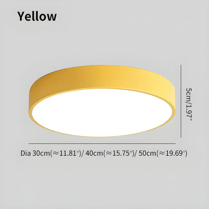 Round LED Ceiling Light Slim Profile Diffused Light