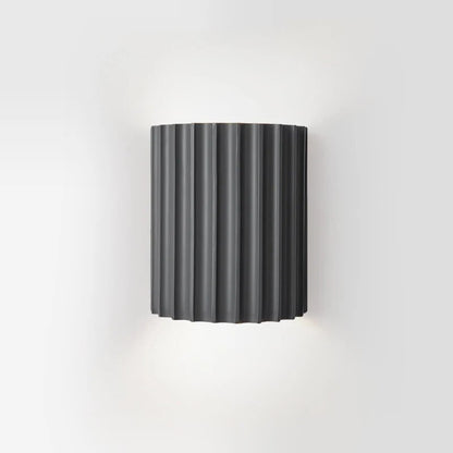 Ribbed Wall Light Sculptural Design 
