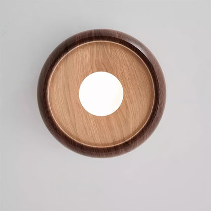Wood-Look LED Ceiling Light For Home