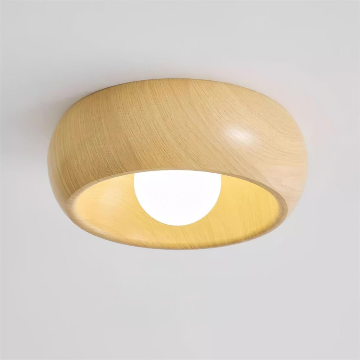 Wood-Look LED Ceiling Light For Home