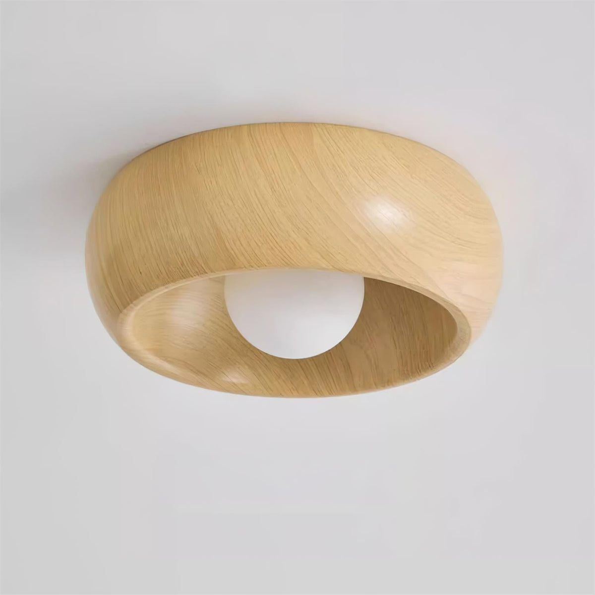 Wood-Look LED Ceiling Light For Home