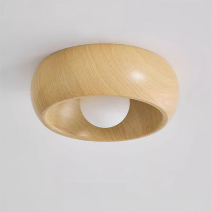 Wood-Look LED Ceiling Light For Home