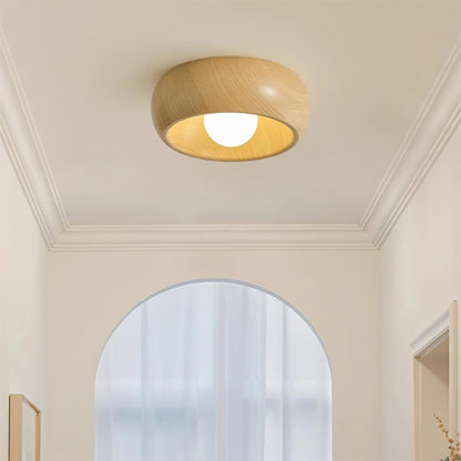 Wood-Look LED Ceiling Light For Home