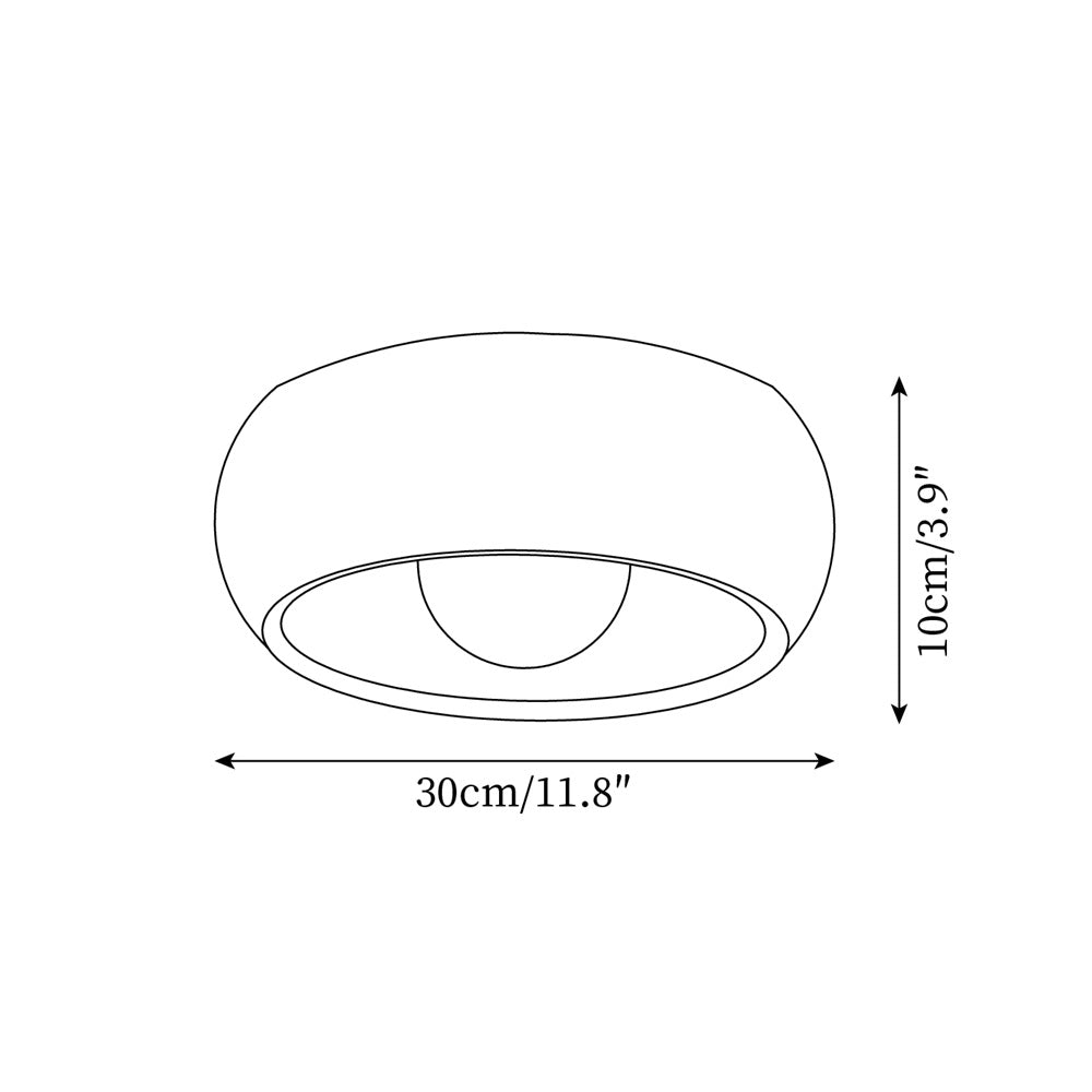 Wood-Look LED Ceiling Light For Home