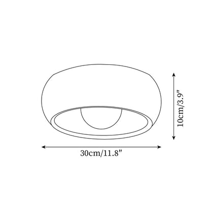 Wood-Look LED Ceiling Light For Home