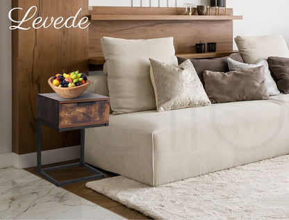 Levede Bedside Tables Side End Table Wood Nightstand Storage Drawers Cabinet