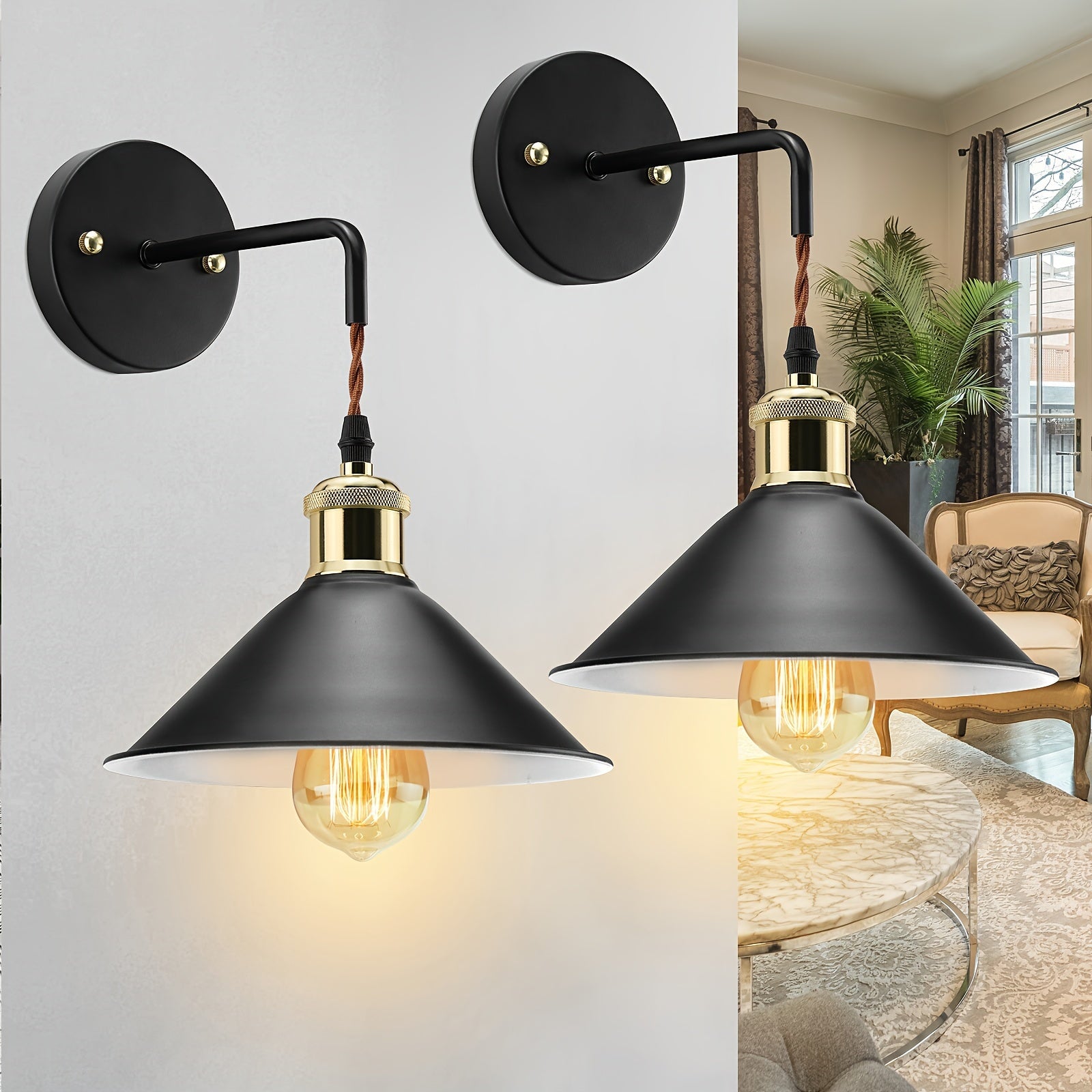 Metal Wall Sconce – Industrial – E26 – Oil-Rubbed Indoor Light