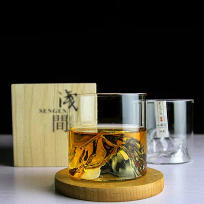 Whisky Glass – Mountain Design – Heat-Resistant Glass