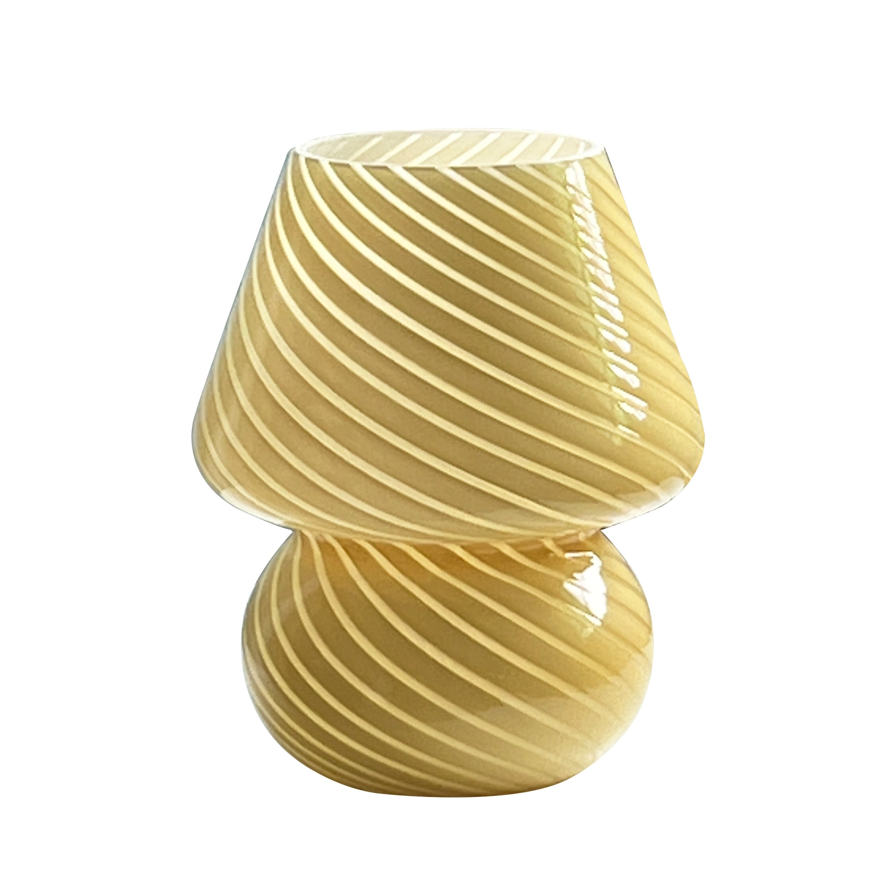 Glass Mushroom Lamp – USB Powered – Dimmable LED – Retro Design