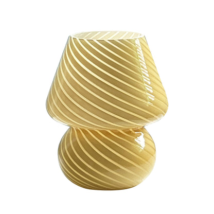 Glass Mushroom Lamp – USB Powered – Dimmable LED – Retro Design