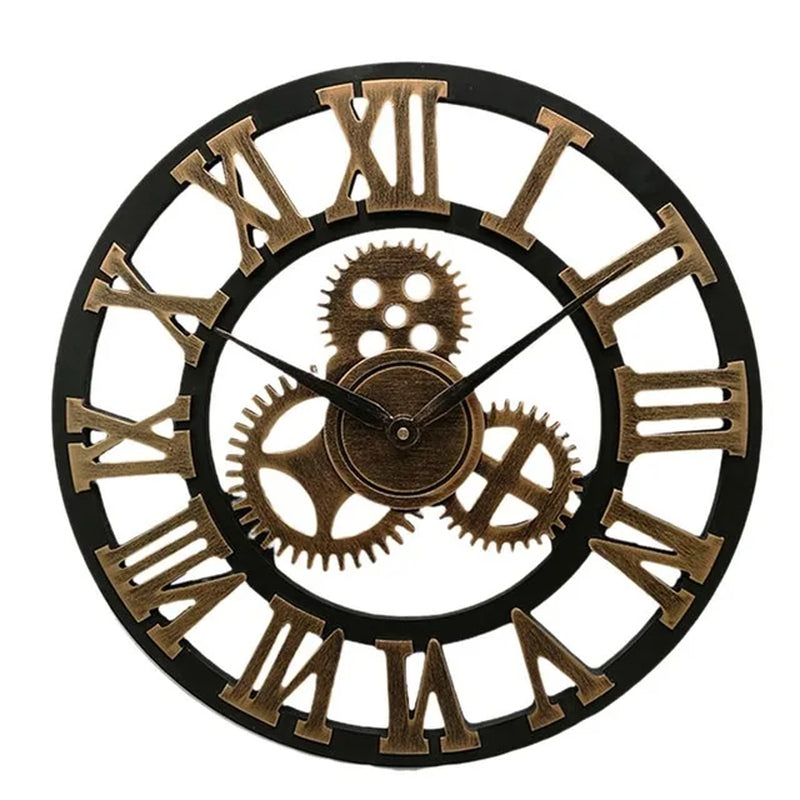 Creative Retro Wall Clock Fashion Wall Clock Decorative Gear Wall Clock Living Room Wall Clock