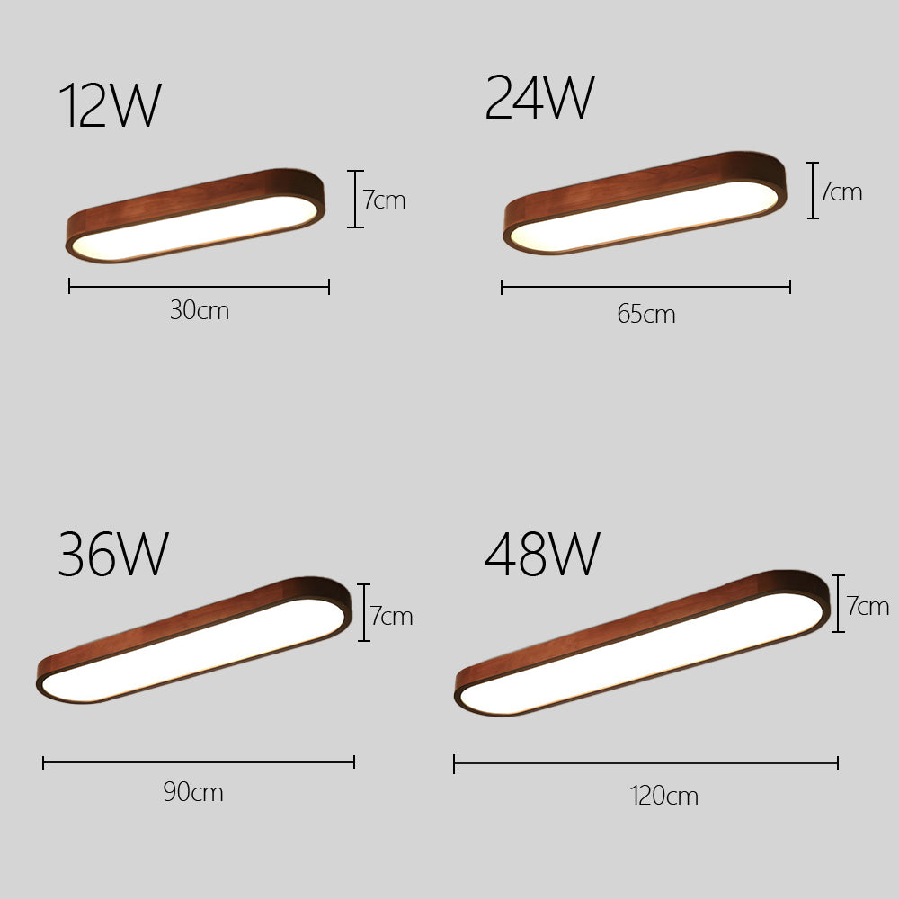 Oval LED Ceiling Light Minimalist Design