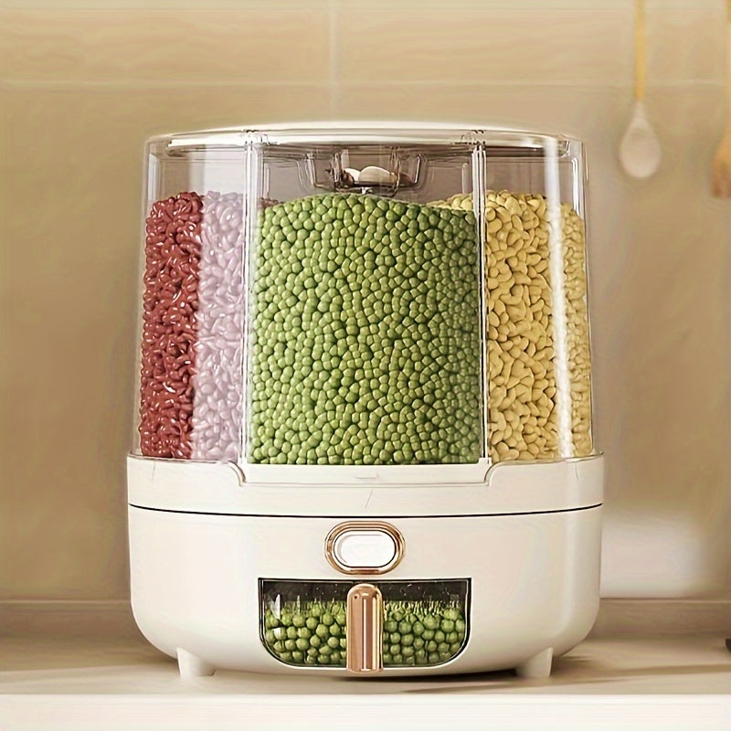 Rotating Food Storage Container – Airtight – 360° – Grain Dispenser