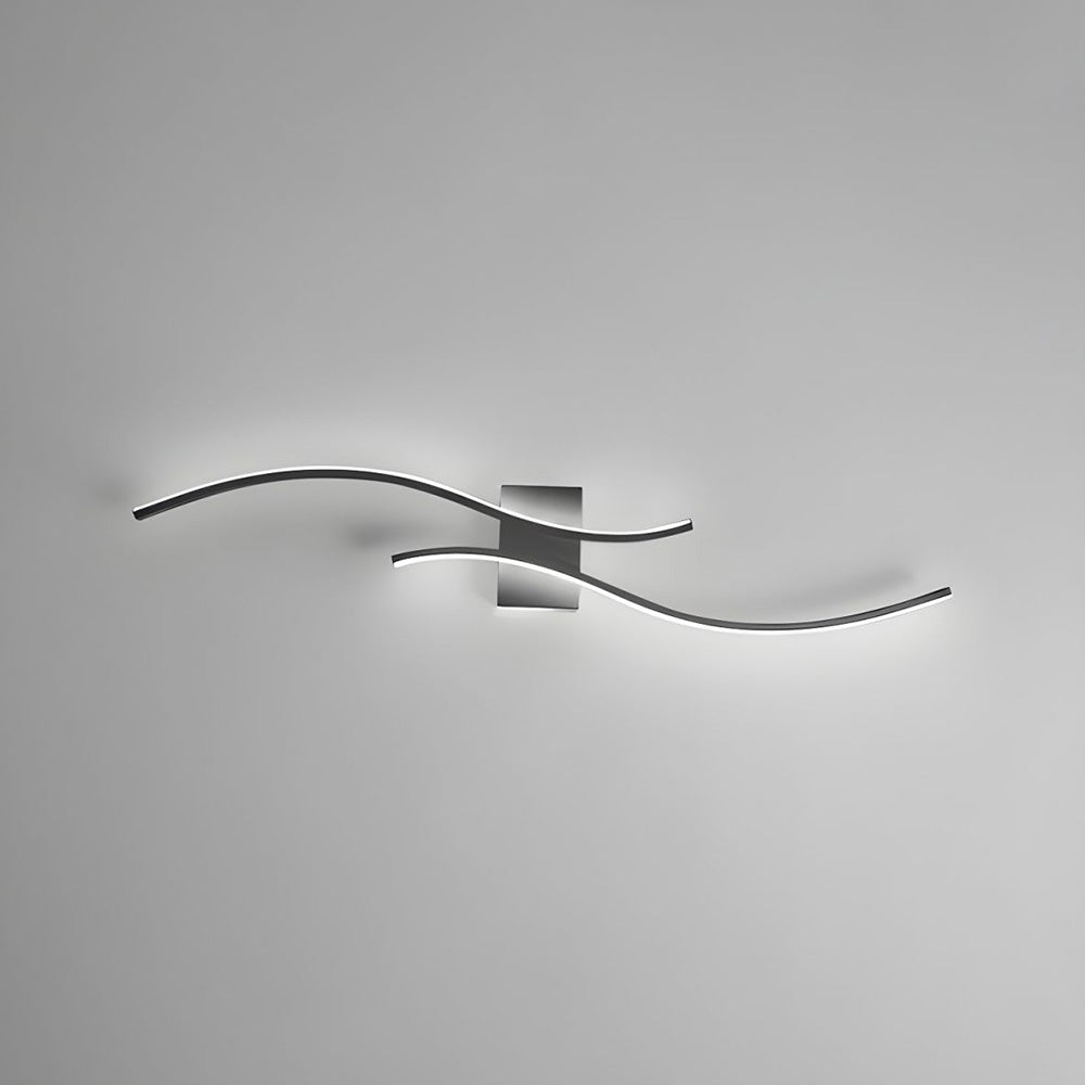 Wavy LED Wall Light Indirect Lighting Aluminium