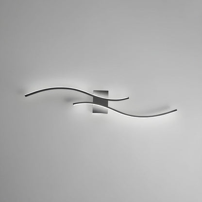 Wavy LED Wall Light Indirect Lighting Aluminium