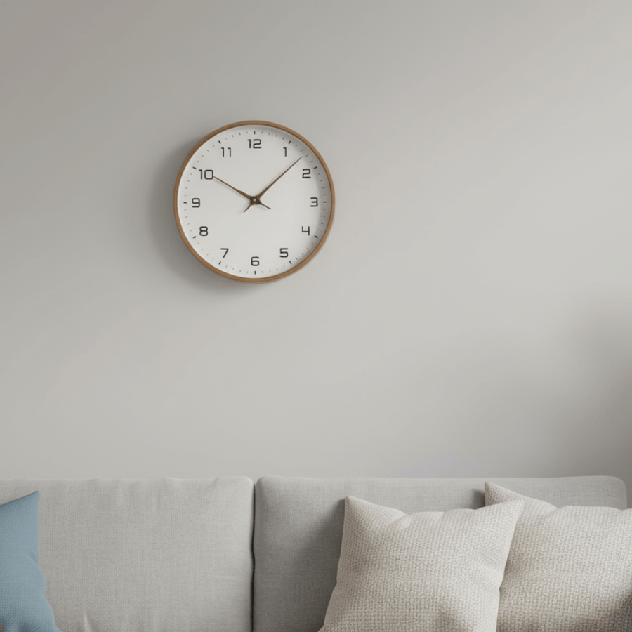 Wooden Wall Clock – Silent Movement – Minimalist Design