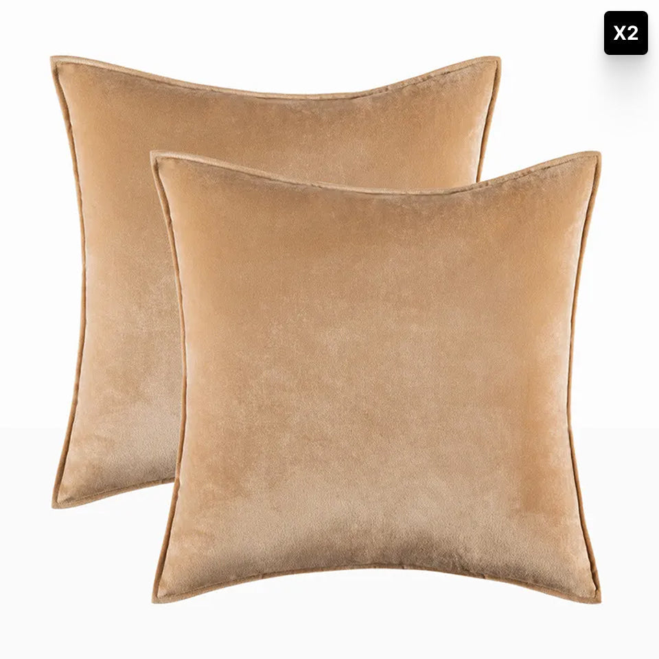 Velvet Cushion Cover – Soft Fabric – Hidden Zip