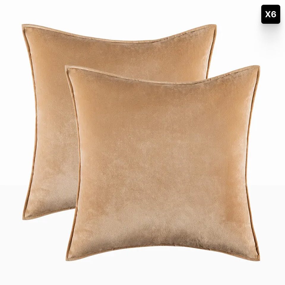 Velvet Cushion Cover – Soft Fabric – Hidden Zip