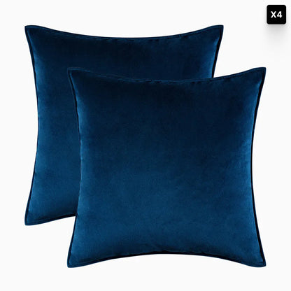 Velvet Cushion Cover – Soft Fabric – Hidden Zip