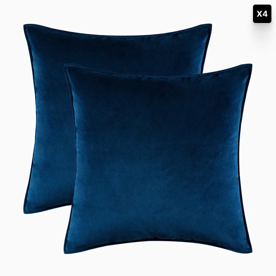 Velvet Cushion Cover – Soft Fabric – Hidden Zip
