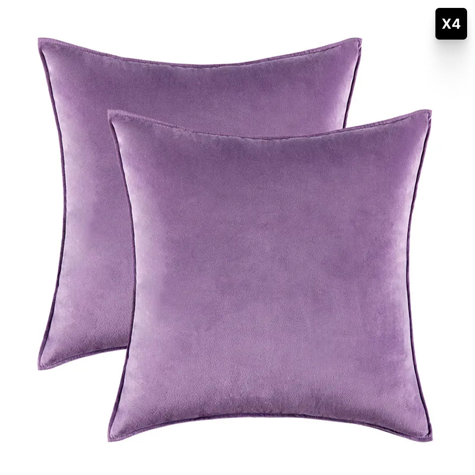 Velvet Cushion Cover – Soft Fabric – Hidden Zip