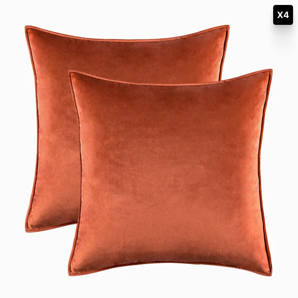 Velvet Cushion Cover – Soft Fabric – Hidden Zip