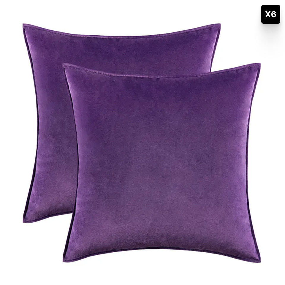 Velvet Cushion Cover – Soft Fabric – Hidden Zip