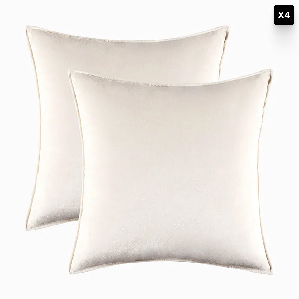 Velvet Cushion Cover – Soft Fabric – Hidden Zip
