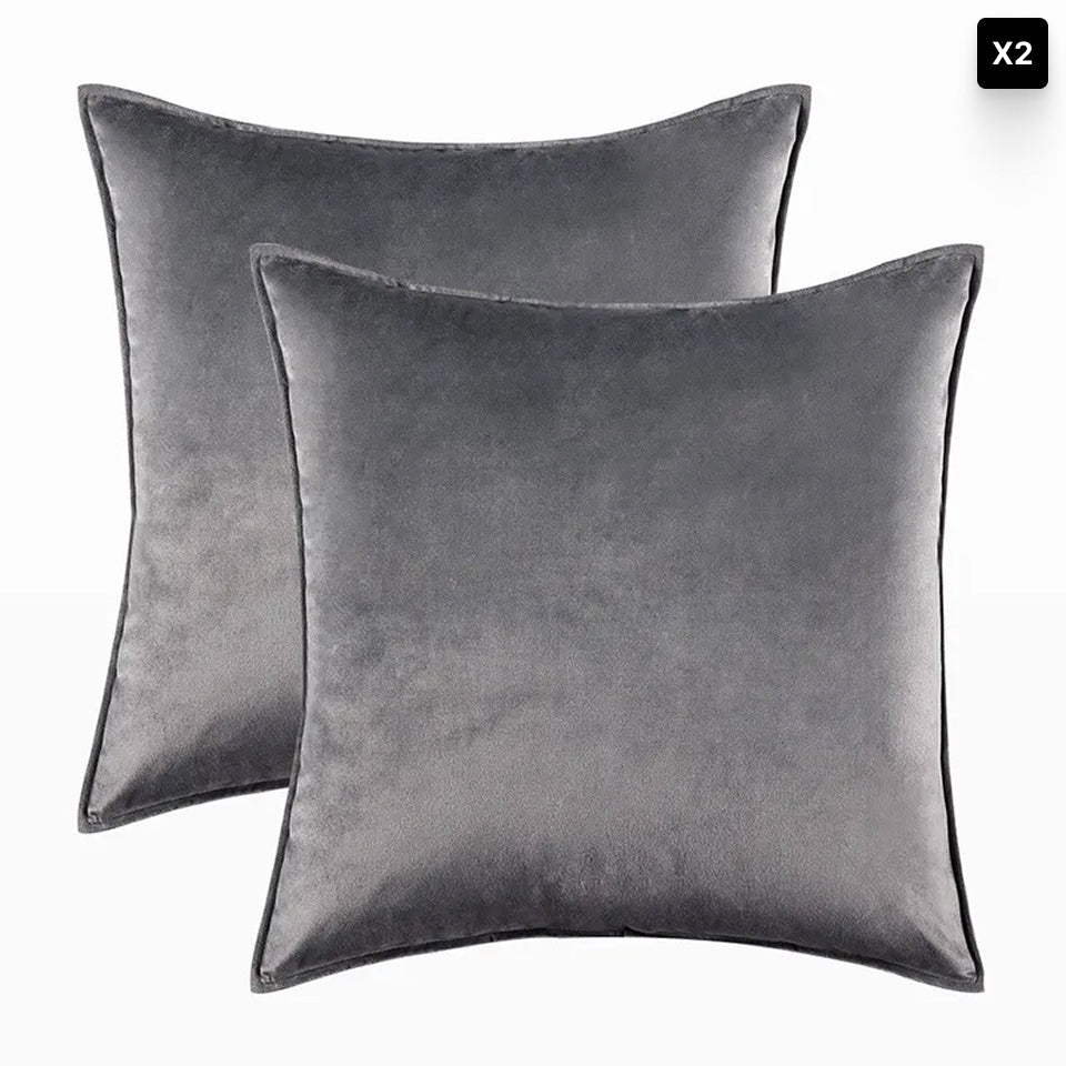 Velvet Cushion Cover – Soft Fabric – Hidden Zip