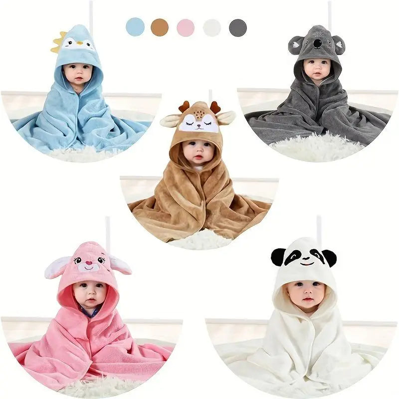 Premium Ultra-Soft, Absorbent Bath Towel — 31.5" X 31.5" (80 X 80 Cm) — Breathable Towel with Adorable Animal Patterns (Doubles as a Bath Towel, Blanket, or Beach Towel) — an Essential Must-Have for All Seasons.