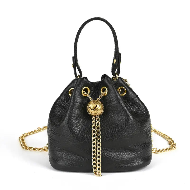 Women'S Top-Layer Cowhide Aesthetic Shoulder Bag - Versatile All-Season Ladylike Purse, Convertible to Crossbody Shoulder Handbag, Stylish Daily Accessory