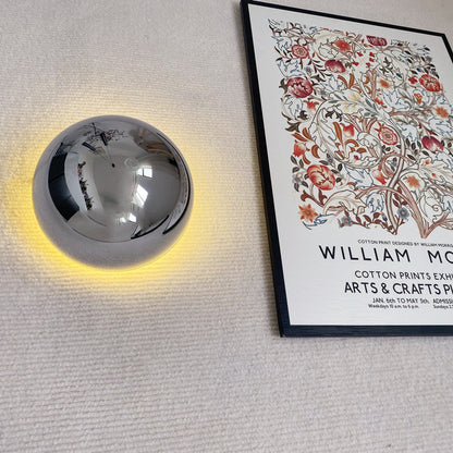Round LED Wall Light Warm Halo Glow For Home