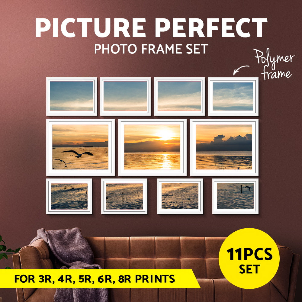 Artiss Photo Frames Set Picture Frame Family Wall Art White Black 3/11/26/30Pc