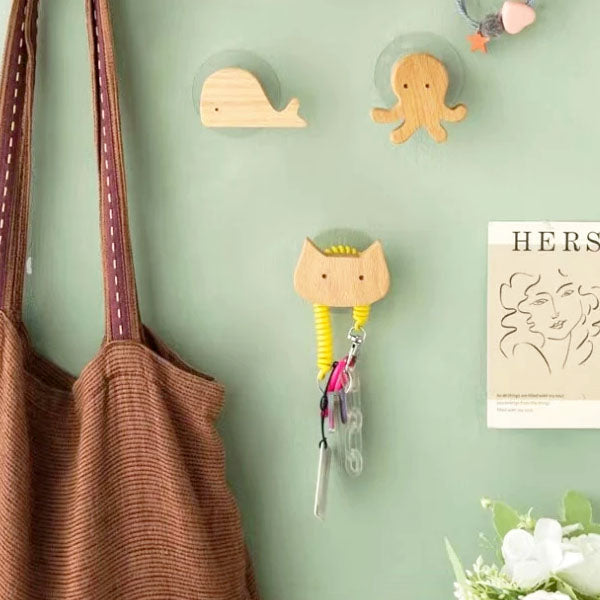 Wooden Wall Hooks – Animal Designs – Scandinavian Style