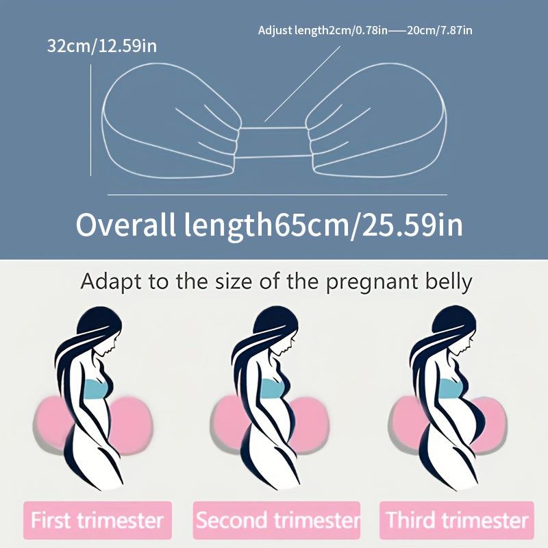 Adjustable Pregnancy Pillow – Ergonomic – Maternity Support – Side Sleepinp