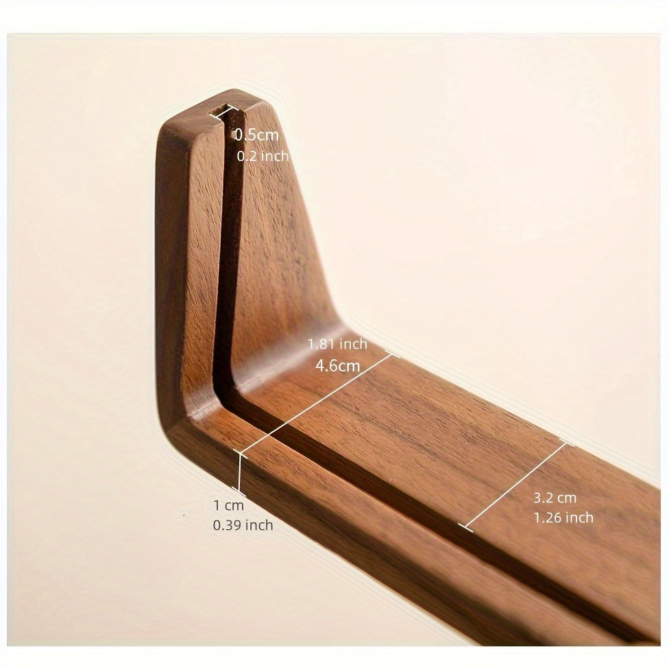 Acrylic Photo Frame – U-Shaped Wood Base – Minimalist – Tabletop Display